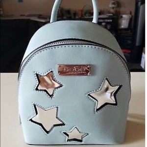 BEBE GIGI STAR SM. BACKPACK SKY BLUE/SILVER